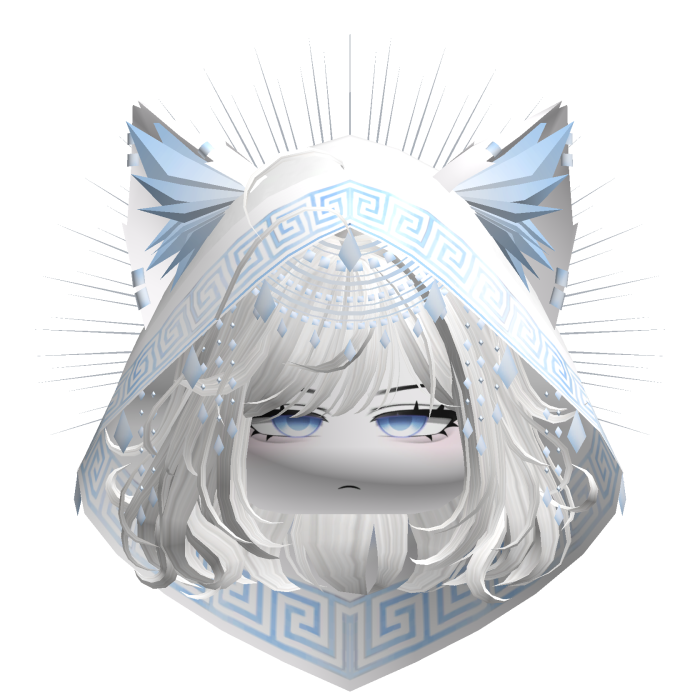 Egyptian Bob w/ Divine Blue White Hood