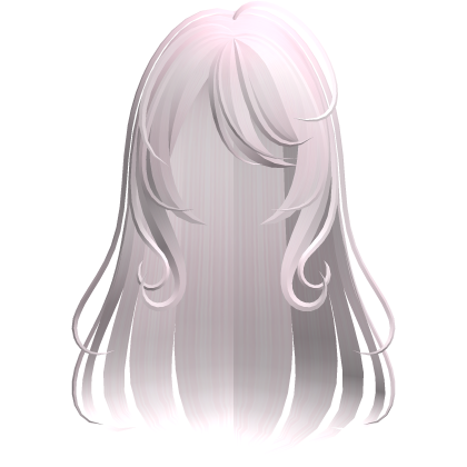 cute long wispy soft anime hair pink Roblox item