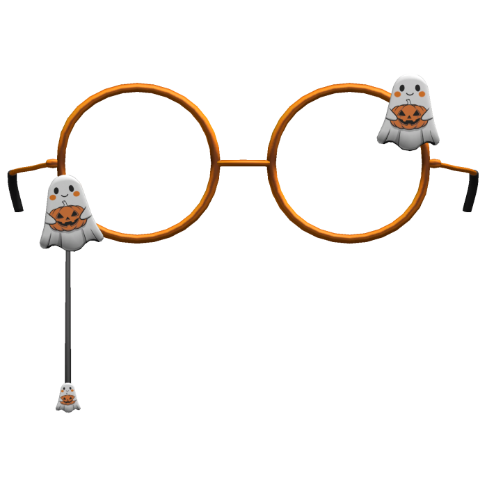 orange halloween ghost eyewear