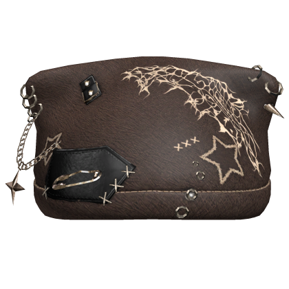 Brown Stitched Chained Punk Beanie Roblox item
