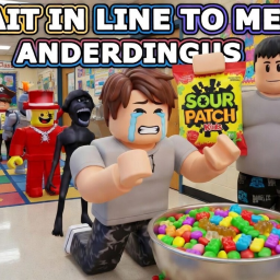 Wait in line to meet ANDER DINGUS?!?!
