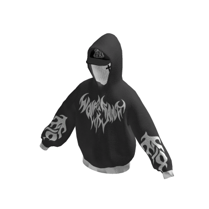 dustbox SW HOODIE XXL❶ENTH※10-FEET※SiM VOXWORK Oversize Street Hoodie with Mask (Grey) | Roblox Item