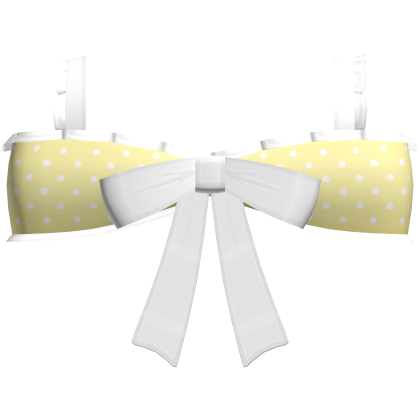 ♡ : cute yellow short polka dot top Roblox item