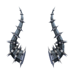 Bluesteel Spiked Horns