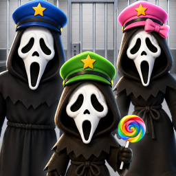 GHOSTFACE POLICE FAMILY PRISON RUN ESCAPE! (Obby)