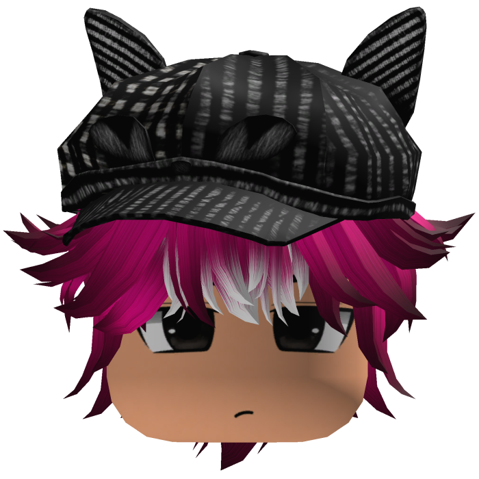 Messy Fluffy Emo Y2K Boy Hair VKAI pink white CAT