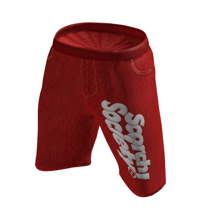 SCORCH Red Shorts Luxury Preppy Streetwear Summer thumbnail