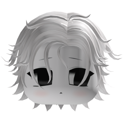 White Fluffy Layered Boy Hair
