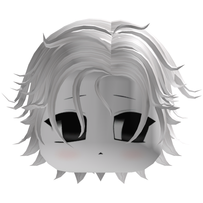 White Fluffy Layered Boy Hair
