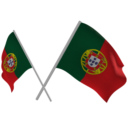 Portugal Double Flags