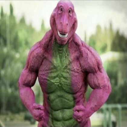 buff boy barney Roblox decal