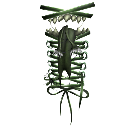 Green Creepycore Back Monster Stitches