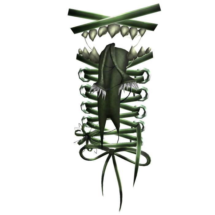 Green Creepycore Back Monster Stitches