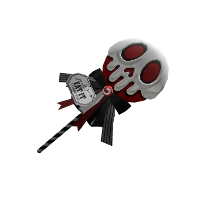 scary sweet skull lolipop