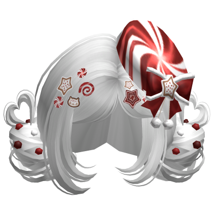 ♡ Christmas Candycane Buns (White)