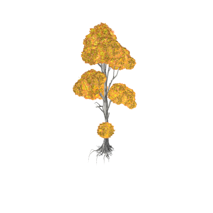 Realistic Birch Tree Fall Version 4