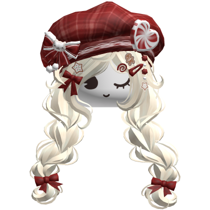 ♡ Christmas Preppy Holiday Braids (Beige)