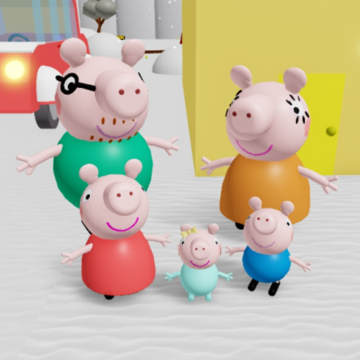 Have Fun With The Family Pig Friends! [🎄] official Roblox game thumbnail