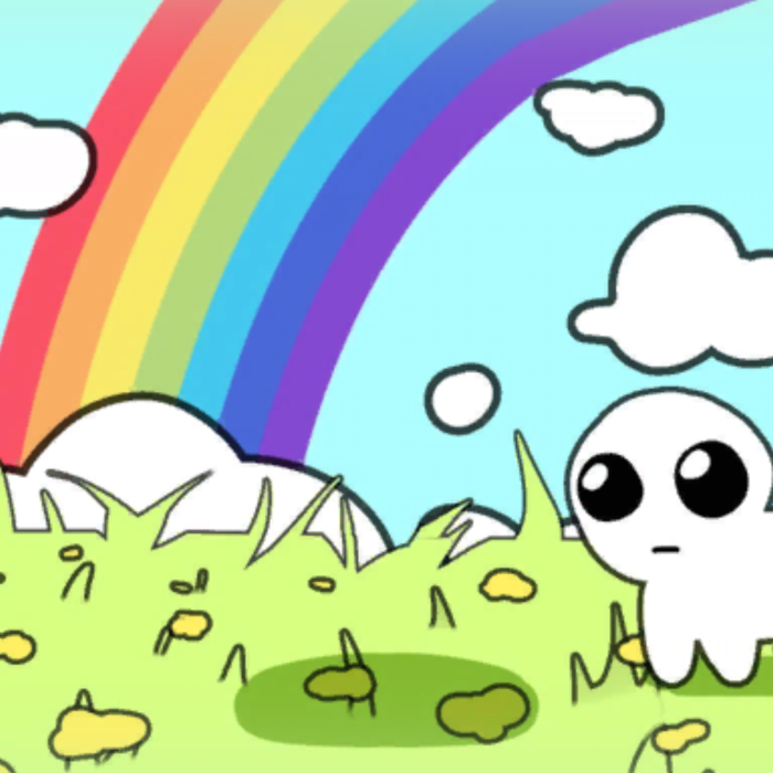 YIPPIE Rainbow Meme Background