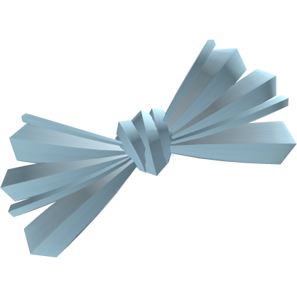 🕸️๋. ⭑ Mourning Scene Bow || Pastel Blue