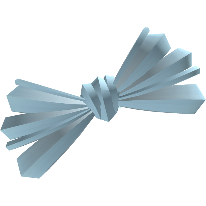 🕸️๋. ⭑ Mourning Scene Bow || Pastel Blue