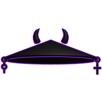 Cartoony Samurai Hat Purple Roblox item