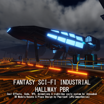 HALL INDUSTRIEL DE SCIENCE-FICTION FANTASTIQUE PBR VITRINE JFG