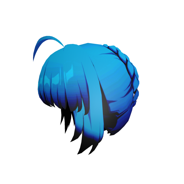 blue short  hair