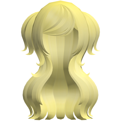 🐾 sweet fluffy curly long angel hair yellow Roblox item