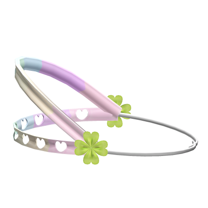 ♡ cute kawaii clover braces headgear in rainbow
