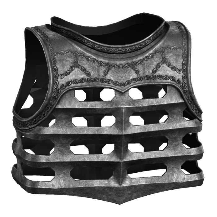 Silver Gothic Knight Chestplate