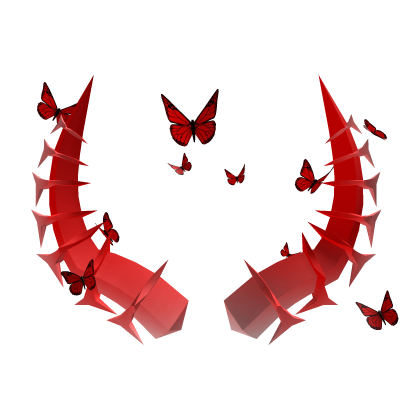 🍒 Red Butterfly Horns 🍒