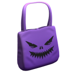 Purple Halloween Pumpkin Tote Bag