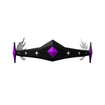 Violet Feathered Crown