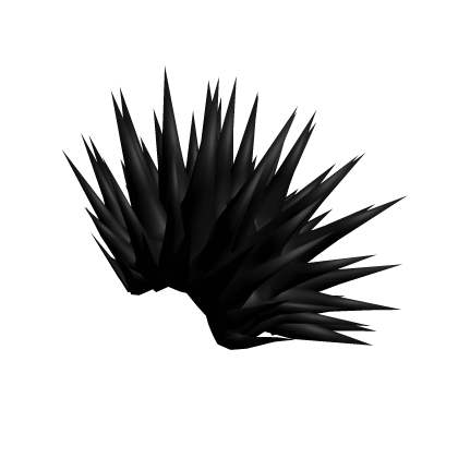 Black punk cool liberty spikes hair Roblox item