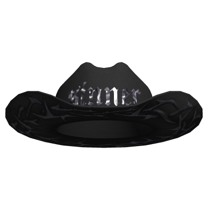 Sinner Thorns Cowboy Hat Black Roblox item