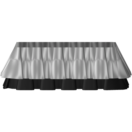 3.0 Black and White Jester Clown Skirt 