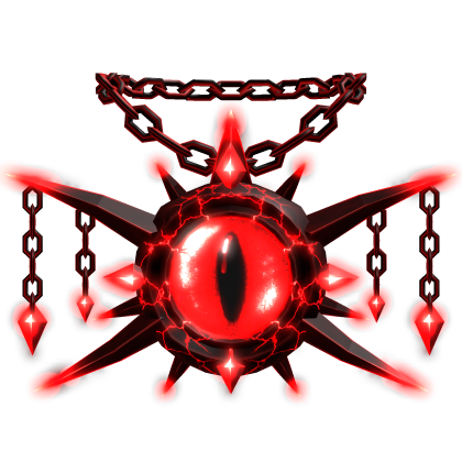 [👁️ Glow + Animated] Dark Red Overseer Eye Chain