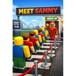 WAIT IN LINE TO MEET SAMMY! (NEW)