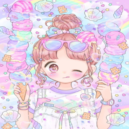 Kawaii ice cream girl  Roblox decal