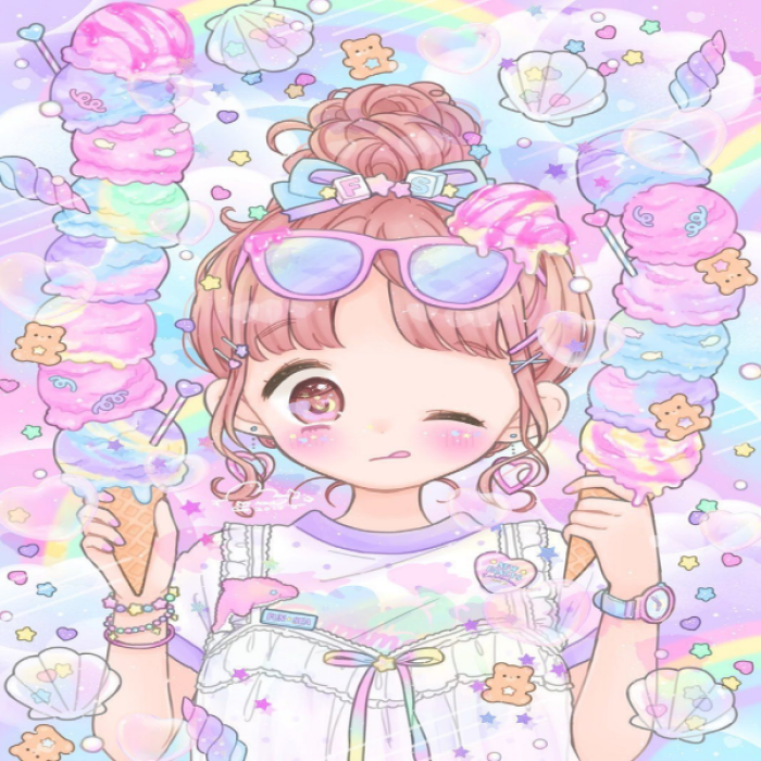 Kawaii ice cream girl  Roblox decal