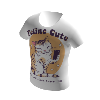 Cute Feline Cat T Shirt Roblox