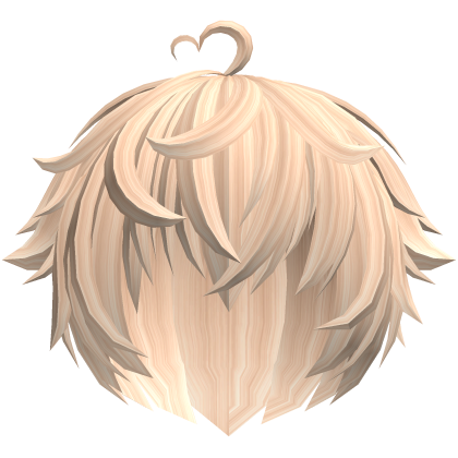 ♡ cute kawaii messy heart boy hair 🐹 blonde