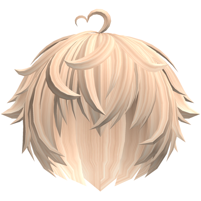 ♡ cute kawaii messy heart boy hair 🐹 blonde