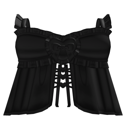 ♡﹒cute heart lace dress in black