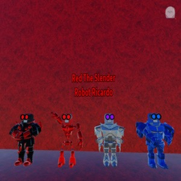 Red The Slender Robot Ricardo