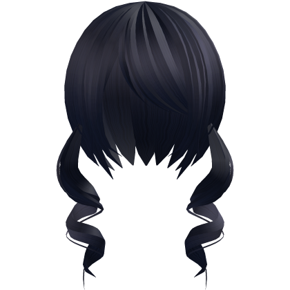 ʚ♡ɞ cute soft curly twintails in blue Roblox item