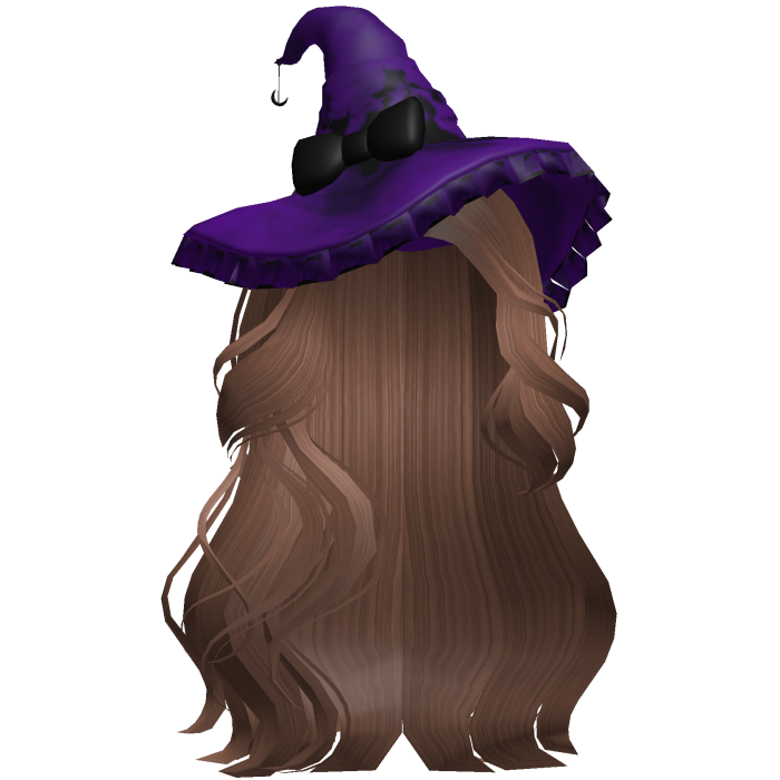 Halloween Side Swept Witch Hair (Brown)