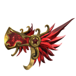 Feathered Warrior Helm of Royal Ruby