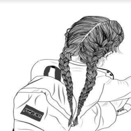 aesthetic girl drawing tumblr  Roblox decal